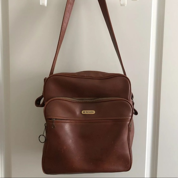 samsonite leather bag